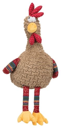 TRIXIE PLUCHE HAAN MET DIERENGELUID 60 CM 2 ST