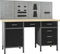 vidaXL - Werkbank - met - vier - wandpanelen