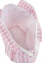 Organizer tas voor kinderwagen Mi bollito Roze Vichy 15 x 18 x 45 cm