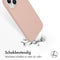 Accezz iPhone 15 - Liquid Silicone Backcover met MagSafe - Schokabsorberend - Roze