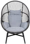 House Nordic Rosario - Relaxfauteuil - Bohemian stijl - Zwart - 74x73x103cm