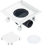 vidaXL - Doucheafvoer - met - 2-in-1 - deksels - 18x18 - cm - roestvrij - staal