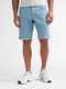Petrol Denim Shorts - Heren - Marble Blue - Maat XL