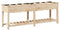 vidaXL - Tuinplanter - met - Rasters - 203x53x76 - cm - Massief - Grenenhout