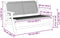 vidaXL - Tuinbank - Zwart - 122x76x73,5 - cm - Massief - Acaciahout