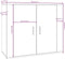 vidaXL - Dressoir - 80x33x70 - cm - bewerkt - hout - grijs - sonoma - eikenkleurig