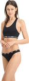 PUMA BASICS Dames 3P String - Katoen en modal - Zwart (3-pack)