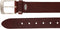 4 cm bruine riem - Riemmaat 105 - totale lengte riem 120 cm - rundleer - Heren riem / dames riem - bruine jeansriem met zwarte gesp