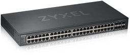 ZyXEL GS1920-48v2 - Managed Switch - 44x 1Gbps Ethernet - 4x Combo SFP - 2x SFP - IPv6 ondersteuning