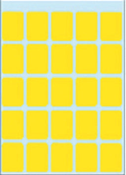 HERMA - Etiket herma 3661 15x20mm geel 125 stuks