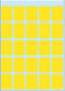 HERMA - Etiket herma 3661 15x20mm geel 125 stuks