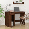 vidaXL - Bureau - 100x49x75 - cm - bewerkt - hout - bruin - eikenkleur