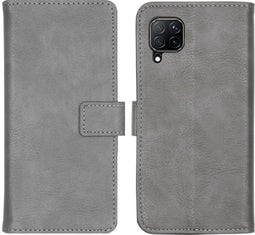 iMoshion Hoesje Geschikt voor Huawei P40 Lite Hoesje Met Pasjeshouder - iMoshion Luxe Bookcase - Grijs