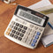 Calculator 12-cijferige desktopcalculator Standaardfunctie Dual Power-calculator Zonne- en AA-batterijen (zonder AA-batterijen) (DS-5500)