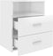 vidaXL - Nachtkastje - 50x32x60 - cm - hoogglans - wit