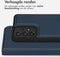 Accezz Samsung Galaxy A33 - Premium Leather 2 in 1 Wallet Book Case - Uitneembare backcover - Donkerblauw