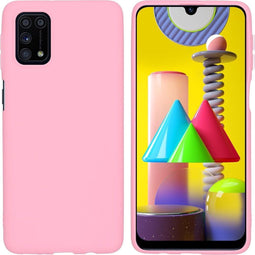 iMoshion Hoesje Geschikt voor Samsung Galaxy M31s Hoesje Siliconen - iMoshion Color Backcover - Roze