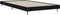 vidaXL - Bedframe - bewerkt - hout - zwart - 90x190 - cm