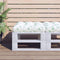 vidaXL - Palletkussen - bladpatroon - 60x60x12 - cm - stof