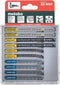 METABO 623600000 - Set van 10 decoupeerzaagbladen - Voor hout metaal kunststof (10 stuks)
