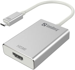 Sandberg 136-12 - USB-C naar HDMI Link - 4K resolutie - Wit