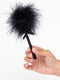 Secret Play Black Marabou Duster