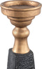 PTMD Laya Kandelaar - 11 x 11 x 45 cm - Poly - Goud/zwart