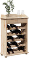 vidaXL - Wijnrek - 90x60x30 - cm - Massief - Dennenhout