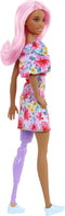 Barbie Fashionistas - Gebloemde jurk met prothese - Barbiepop
