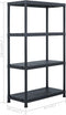 vidaXL - Opbergrek - 200 - kg - 80x40x138 - cm - kunststof - zwart