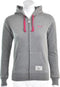 Russell Athletic - Zip Through Hoody - Russell Athletic Dames Vest - XS - Grijs/Roze