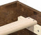 vidaXL - Bedframe - zonder - matras - 140x190 - cm - spaanplaat - gerookt - eiken