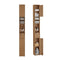 SoBuy BZR34-II-PF - Hoge Badkamerkast - Smalle Opbergkast met Lade en Verstelbare Planken - Naturel 20x20x180cm