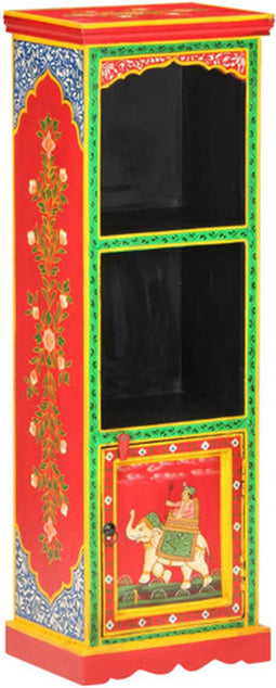vidaXL - Hoge - kast - handgeschilderd - 40x30x120 - cm - massief - mangohout