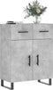 vidaXL - Dressoir - 69,5x34x90 - cm - bewerkt - hout - betongrijs
