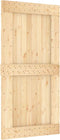 vidaXL - Schuifdeur - met - beslag - 100x210 - cm - massief - grenenhout