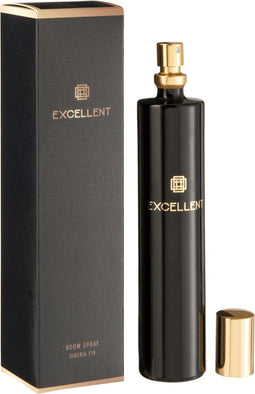 J-Line geurolie Excellent - Siberia Fir - glas - zwart