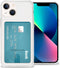 iMoshion Hoesje Geschikt voor iPhone 13 Mini Hoesje Met Pasjeshouder - iMoshion Softcase Backcover met pashouder - Transparant