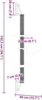 vidaXL - Kattenmeubel - wandgemonteerd - met - krabpaal - 142,5 - cm - lichtgrijs