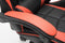 Gamestoel met voetsteun Cyclone tieners - bureaustoel - racing gaming stoel - rood zwart