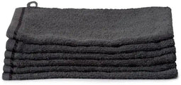 Ten Cate Washandjes - Set van 6 - 100% Katoen 440 g/m² - Antraciet (6 stuks)