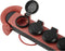 4-voudige Stekkerdoos - Spatwaterdicht - IP44 - 3600W - 5 meter - Zwart/Rood