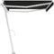 vidaXL - Luifel - automatisch - met - LED - en - windsensor - 400x350 - cm - antraciet