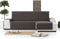 Bankbedekking Eysa MID Bruin 100 x 110 x 290 cm