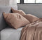 Zohome Kussensloop Satinado - Kussenhoes van 60x70 cm - Set van 2 stuks - 100% Katoen-Satijn - Bruin