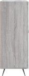 vidaXL - Dressoir - 69,5x34x90 - cm - bewerkt - hout - grijs - sonoma - eikenkleurig
