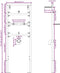 vidaXL - Verborgen - Bevestigingsframe - voor - Urinoir - 50x115-139 - cm - in - Staal