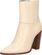 PS Poelman MADE Dames Laarzen - Hoge hak 10 cm - Gebroken Wit - Maat 36