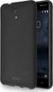 Azuri Nokia 3 - Back Cover - Flexibel met zand textuur - Zwart