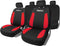 Set hoezen voor zittingen Sparco Strada Zwart/Rood
